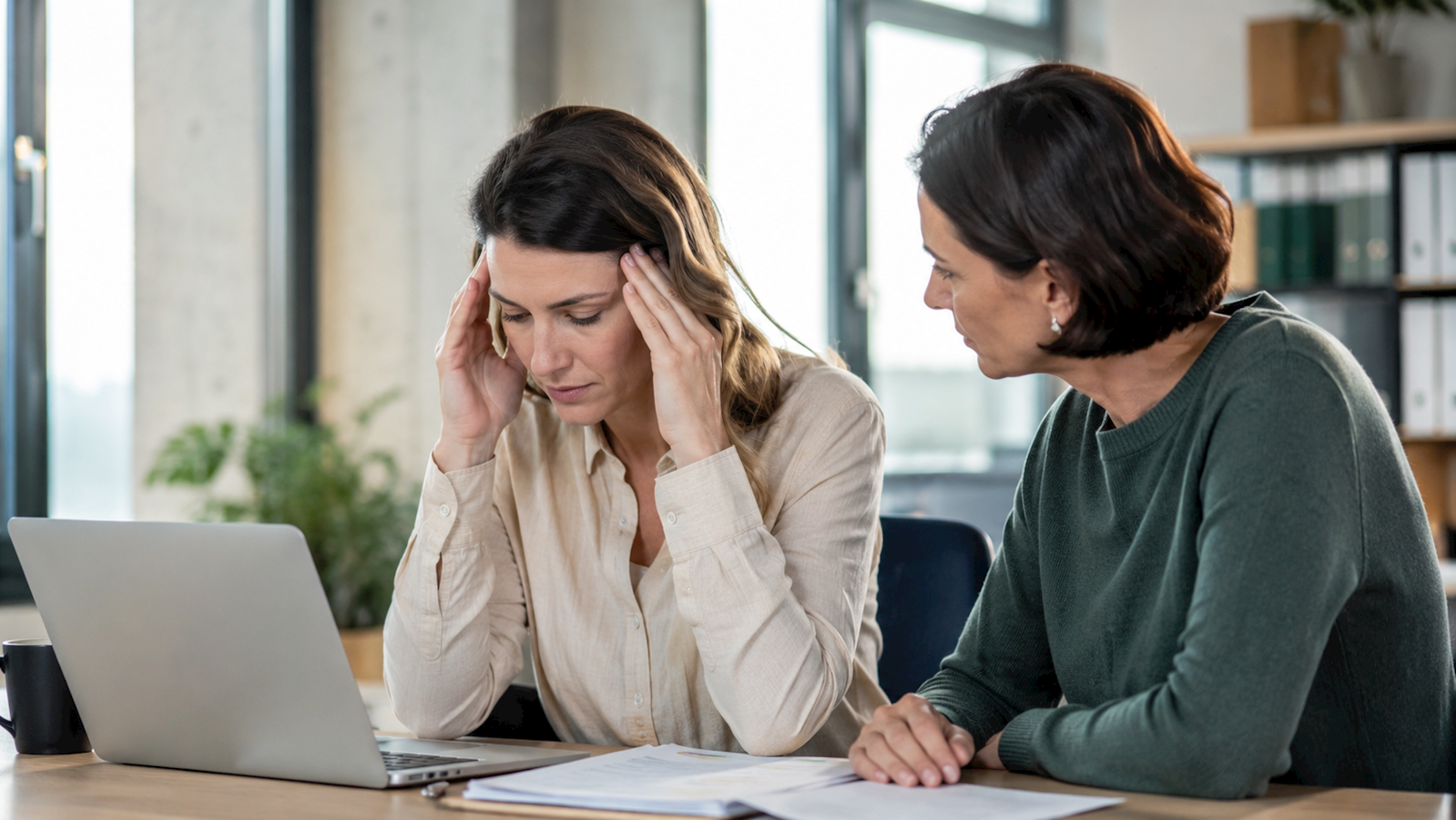 How do you recognize early stress patterns in professionals?